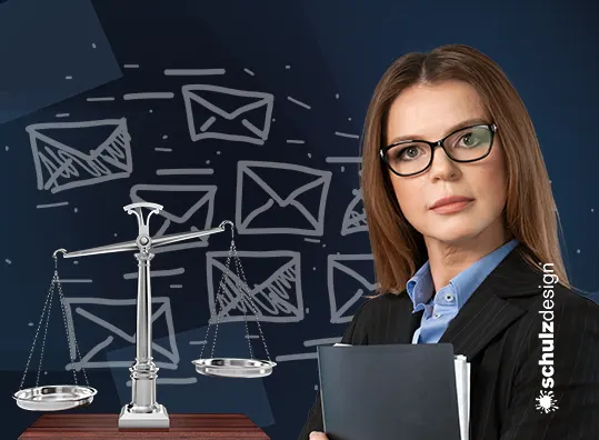 Hinweis auf den Widerspruch gegen unerwünschte Werbe-E-Mails in der Datenschutzerklärung zur rechtlichen Absicherung.