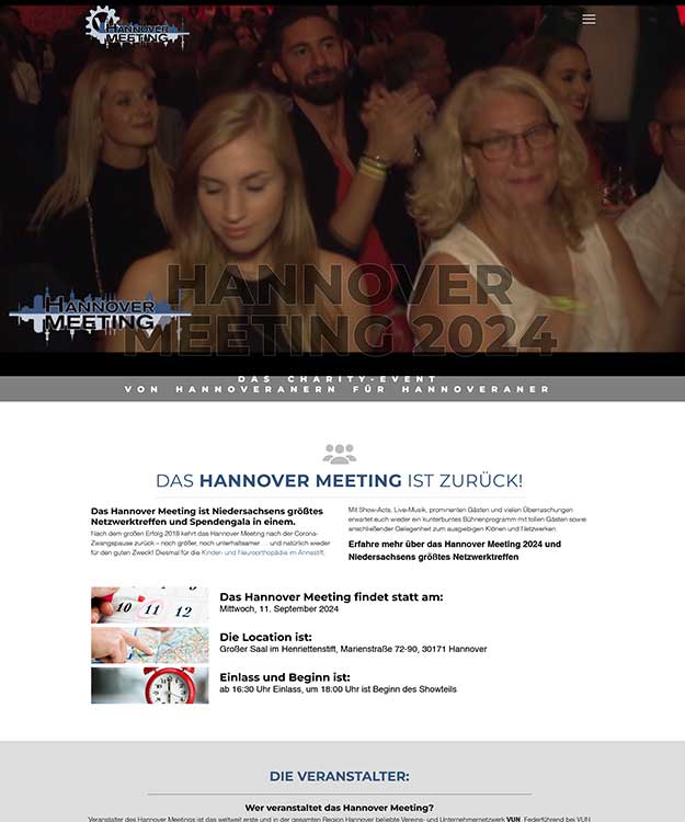 Neues Webdesign für das Hannover Meeting 2024