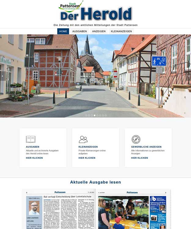 Werbeagentur Pattensen - Webdesign Herold Pattensen Werbung Homepage